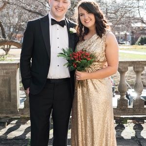 Revelry Gold Sequin Dress